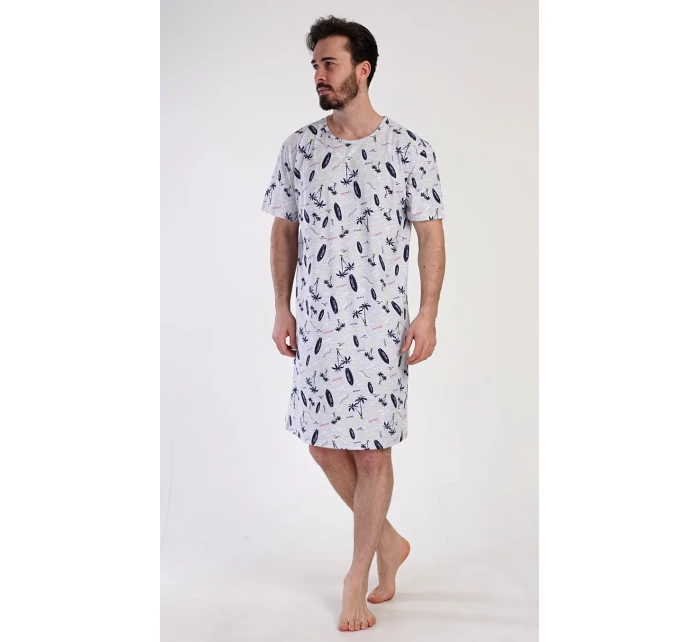 Pánska nočná košeľa s krátkym rukávom Surfovanie