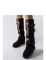 Čižmy na klinovom podpätku model 205791 Solea Čižmy na klinovom podpätku model 205791 Solea