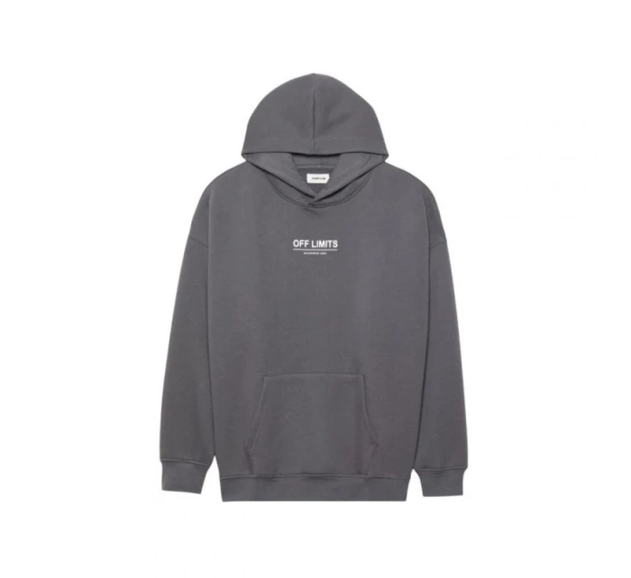 unisex mikina s kapucí šedá model 21467618