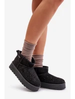 Sněhule se zdobením na platformě Big Star model 21676183 černé - Big Star Shoes Sněhule se zdobením na platformě Big Star model 21676183 černé - Big Star Shoes