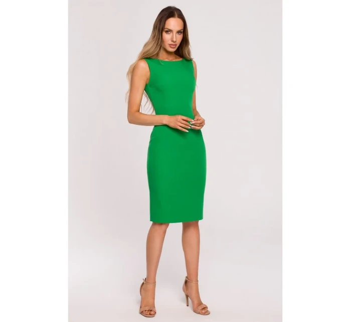 M667 Šaty Shaeth s ozdobnou retiazkou na chrbte - zelené M667 Šaty Shaeth s ozdobnou retiazkou na chrbte - zelené