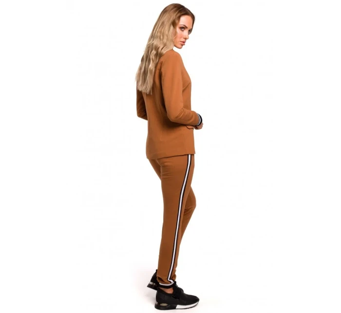 M459 Blejzer s pruhovanými rebrovanými manžetami - čierny