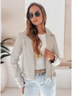 Dámska kožená bunda DARKGLORY sivá FashionStreet TY5216