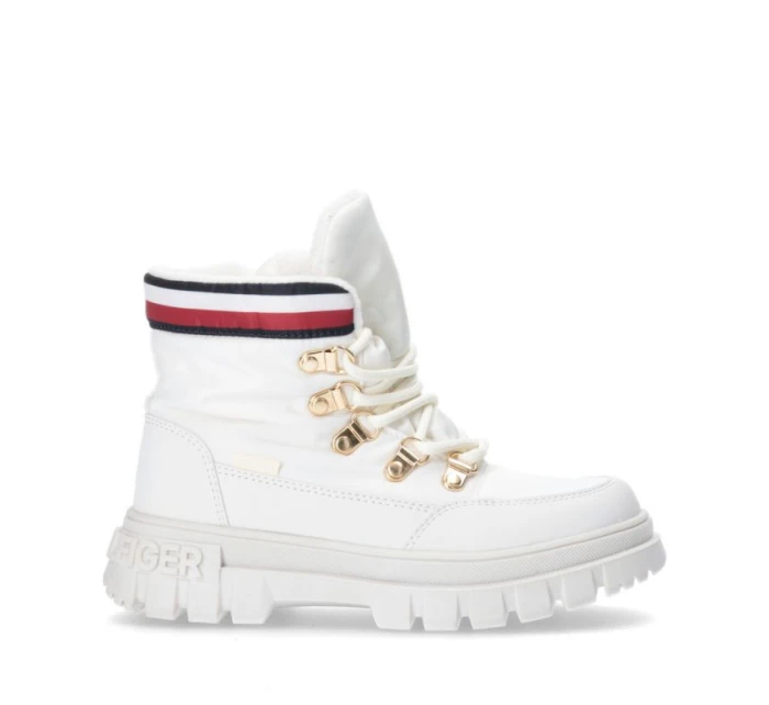 Tommy Hilfiger Čipkované topánky Ivory W T3A5-33062-1047101-101