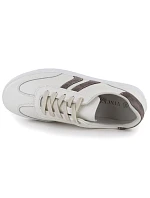 Dámske krémové kožené poltopánky Vinceza 41505