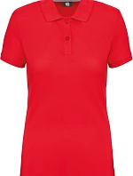 WK WK 275 Dámske pracovné polo tričko z hrubej bavlny 20.W275 červené