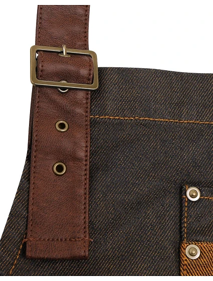 PR 136 Denim zástěra s laclem indigo denim model 22452887 - Premier PR 136 Denim zástěra s laclem indigo denim model 22452887 - Premier