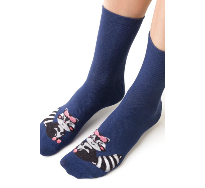 Dámske vzorované ponožky 099