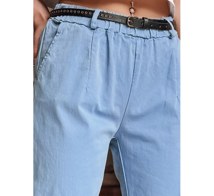 Dámské kalhoty chinos s páskem modré Dstreet model 21986512 - FashionStreet