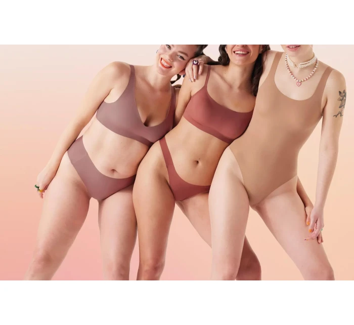 Dámska podprsenka ZERO Feel 2.0 Soft - BROWN - svetlohnedá 1141 - SLOGGI