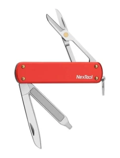 Mini kapesní nůž model 21746618 4 v 1 červený - NexTool