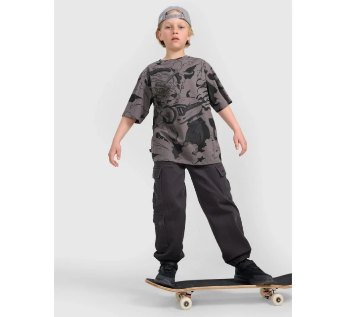 Chlapecké tričko oversize s potiskem model 21816866 - 4F Chlapecké tričko oversize s potiskem model 21816866 - 4F