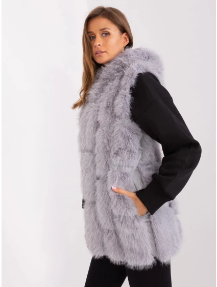 Dámska vesta AT KZ 2379.96P sivá - Wool Fashion