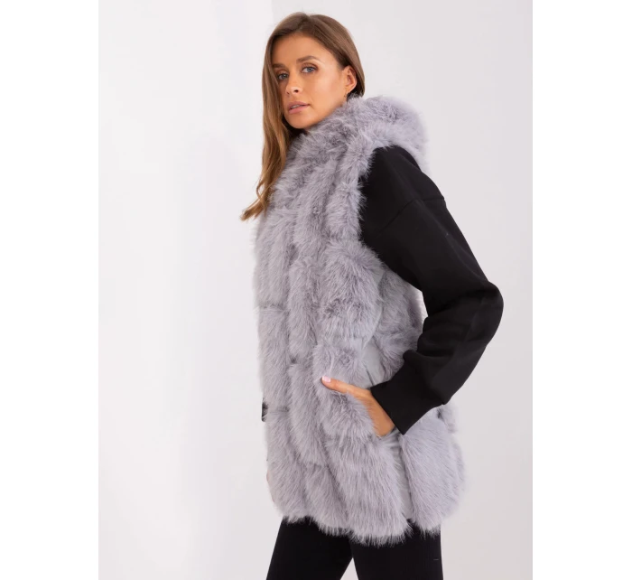 Dámska vesta AT KZ 2379.96P sivá - Wool Fashion