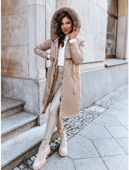 Dámská zimní bunda parka beige Dstreet model 21971507 - FashionStreet