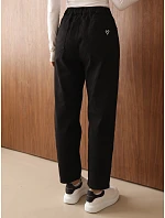 Dámske džínsy Mom Fit s vysokým pásom, čierne, FashionStreet UY3208 Dámske džínsy Mom Fit s vysokým pásom, čierne, FashionStreet UY3208