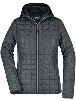 JN Dámská pletená hybridní bunda 02.0 grey melange/anthracite melange model 22528889 - Daiber JN Dámská pletená hybridní bunda 02.0 grey melange/anthracite melange model 22528889 - Daiber