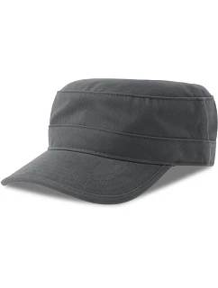 Atlantis Headwear Tank-S Vojenská čiapka s kšiltom 33.0287 tmavošedá