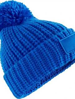 B 329 Pletená čepice s bambulí   blue model 22469577 - Beechfield