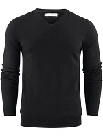 VNeck Pánský svetr s výstřihem do V black model 22460887 - James Harvest VNeck Pánský svetr s výstřihem do V black model 22460887 - James Harvest