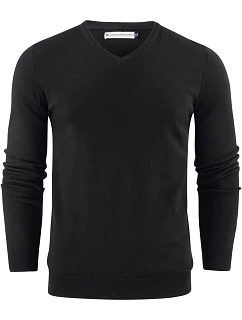 VNeck Pánský svetr s výstřihem do V black model 22460887 - James Harvest