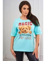 Blúzka s potlačou Magic mint