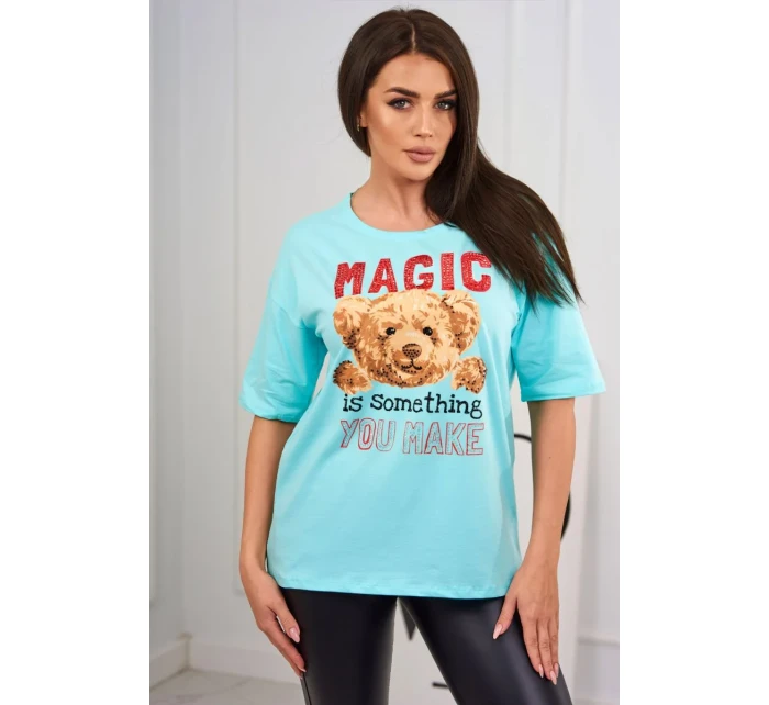Blúzka s potlačou Magic mint