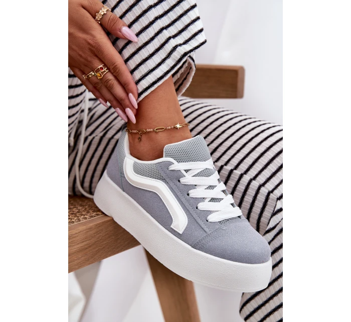 Dámské Tenisky Na Platformě Modré model 21694955 - Boto Dámské Tenisky Na Platformě Modré model 21694955 - Boto