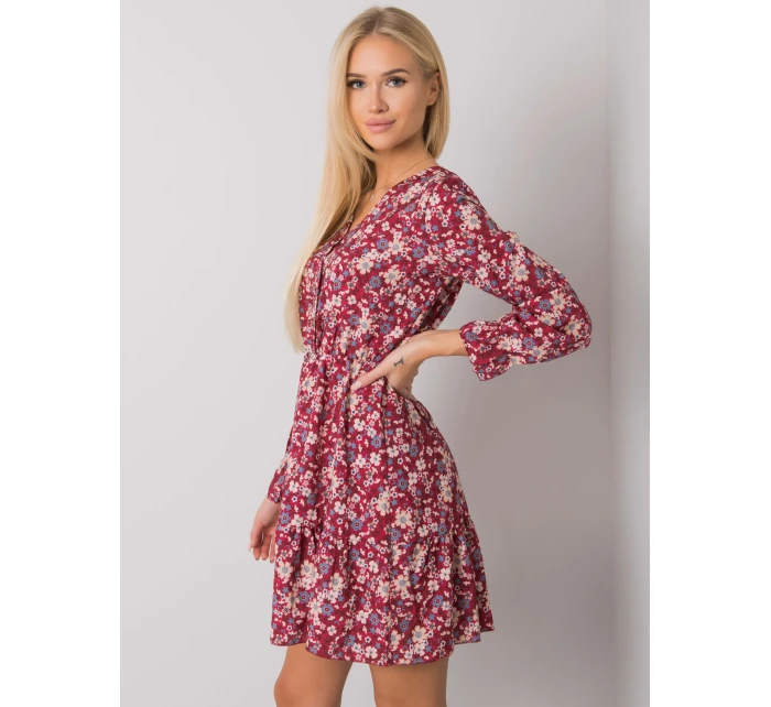 Šaty TW SK BI model 16216040 bordó - FPrice Šaty TW SK BI model 16216040 bordó - FPrice