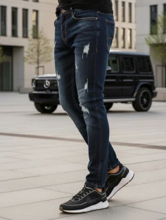 Pánské tmavě modré kalhoty Dstreet model 21965138 - FashionStreet