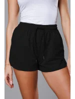 Černé dámské sportovní šortky model 18369416 - J.STYLE Černé dámské sportovní šortky model 18369416 - J.STYLE