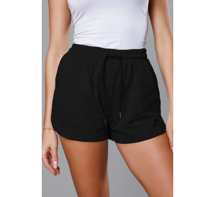 Černé dámské sportovní šortky model 18369416 - J.STYLE Černé dámské sportovní šortky model 18369416 - J.STYLE