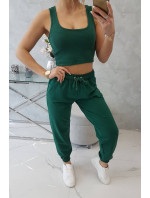 Zelená súprava top+nohavice