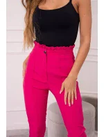Fuchsiové nohavice na mieru
