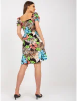 Šaty DHJ SK 15836.51 čierna a modrá