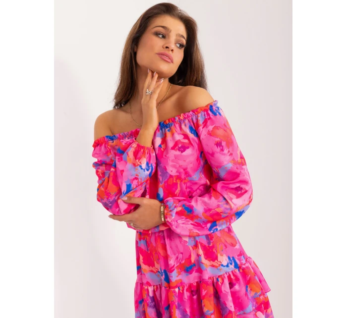 WN SK 8282 šaty.32 tmavoružová