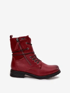 Dámske členkové topánky Perfecto - bordová