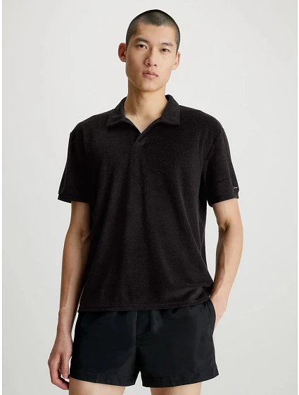 Pánská plážová polokošile model 18405296 BEH černá - Calvin Klein
