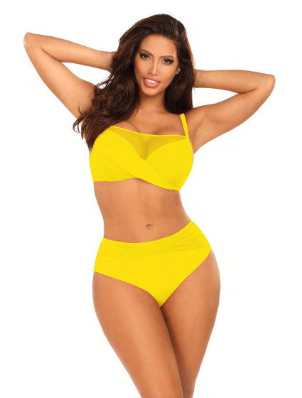 Dámske dvojdielne plavky Fashion 32 S1002N3-21 žlté - Self