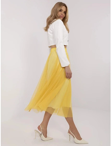 Dámská sukně DHJ SD model 21140227 žlutá - FPrice Dámská sukně DHJ SD model 21140227 žlutá - FPrice