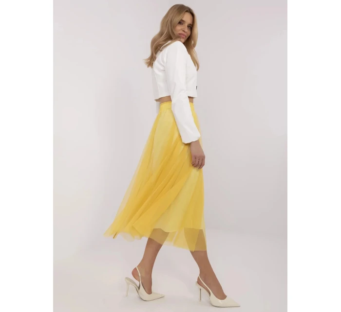 Dámska sukňa DHJ SD 19568.13X žltá - FPrise Dámska sukňa DHJ SD 19568.13X žltá - FPrise