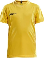 Craft Teamwear Squad Go Jersey Solid Jr Detské športové tričko s výstrihom do V 82.5582 švédska žltá