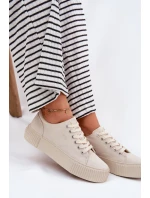 Dámské Textilní Tenisky Big Star model 21693225 Béžové - Big Star Shoes