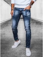 Pánske modré džínsové nohavice Dstreet UX4095