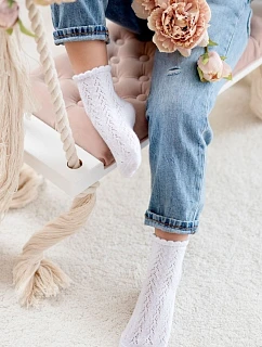 Detské ažurové ponožky -ŻUR-thin 1511.001