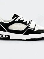 Čierno-biele dámske dvojfarebné tenisky "adidasky" (AD-585)