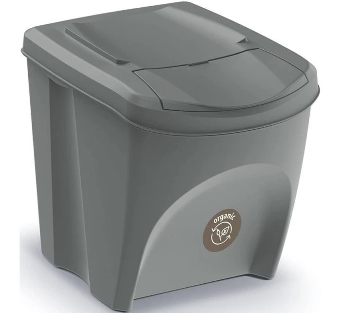 Odpadkové koše 25 l sortibox set4 ks sivý kameň detské