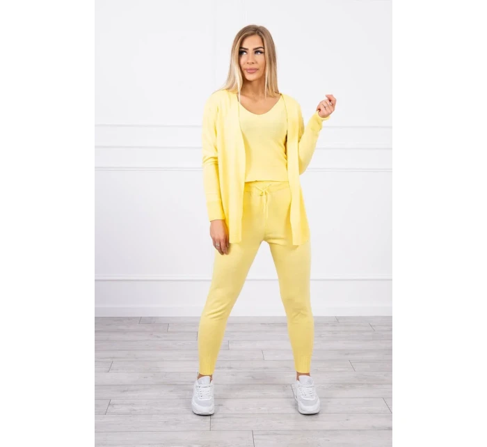 Súprava svetrov 3-dielna žltá