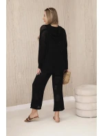 Plážový set z černý model 20247418 - K-Fashion Plážový set z černý model 20247418 - K-Fashion