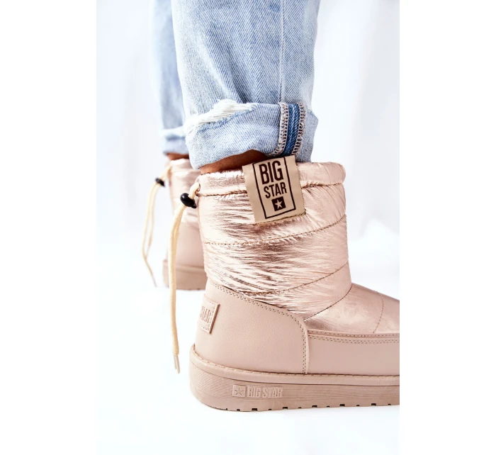 Damskie Śniegowce Big Star II274121 Beżowe Damskie Śniegowce Big Star II274121 Beżowe